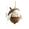 thumbnail image 3 of Forest Animal Acorn Ornaments Cozy Forest Christmas Ornaments, 2026 New Pine Cone Animal Decoration, Woodland Creature Hanging Ornament, Hanging Ornament for Home Decor(D), 3 of 6