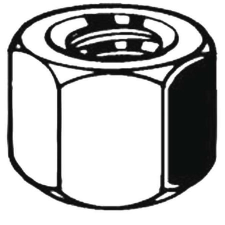 

2PC ZoroSelect 3/8 -24 Grade 8 Plain Finish Carbon Steel High Hex Nuts 25 pk.