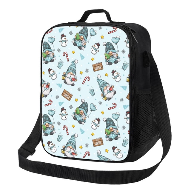 Balery Winter Wonderland Light Blue Caja de Almuerzo y Bolsa de Almuerzo para Hombres y Mujeres, Bolsa de Almuerzo Reutilizable con Gran Capacidad, Bolsa de Almuerzo Aislada
