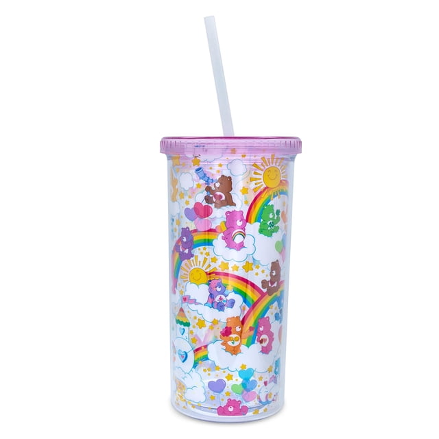 Copa Carnival Cup Silver Buffalo Care Bears Rainbow Stars, 600 ml