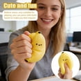 thumbnail image 3 of Simulation Banana Squishy for Adults Soft Tactile Office Desk Accessory Slow Rebound TPR Sensory Gadget Professional Manual Venting Tool 1 Pack, 3 of 3