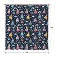 thumbnail image 5 of Dark Blue Princess Castle Pattern Shower Curtain 72"x72" ,Bathroom Decorative Shower Curtains Set with 12 Hooks,Modern Waterproof Washable Shower Curtain, 5 of 6