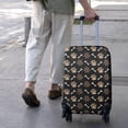 thumbnail image 3 of Paw Prints and Bones Luggage Cover Fashion Suitcase Cover Baggage Covers Fit 25-28 Inch Luggage (Go Travel), 3 of 5