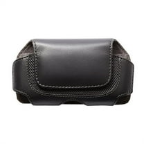 Leather Case Belt Clip for Kyocera DuraXV Extreme -- Holster Cover Pouch Carry Protective Black compatible with Kyocera DuraXV Extreme Flip Phone