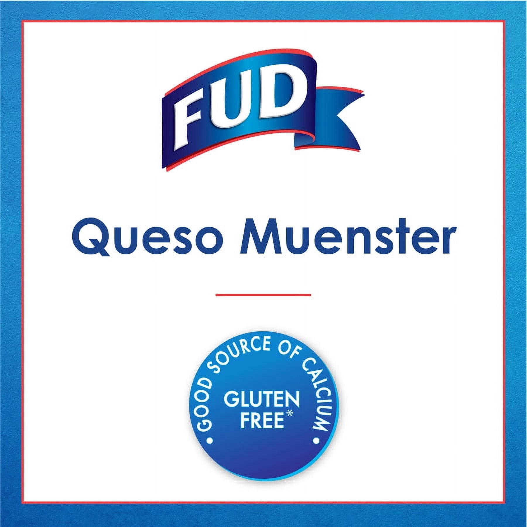 FUD Mild Muenster Cheese 6.125 lbs - Deli Sliced, Refrigerated Premium Quality