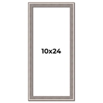 10x24 Frame Grey Real Wood Picture Frame Width 1.25 inches | Interior Frame Depth 0.5 inches | Hans