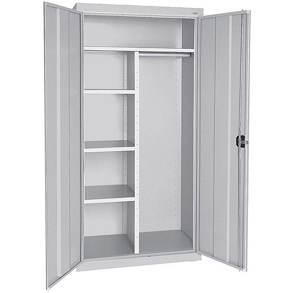 Elite Series Combination Cabinet with Adjustable Shelves, 46"W x 24"D x 72"H, Dove Gray