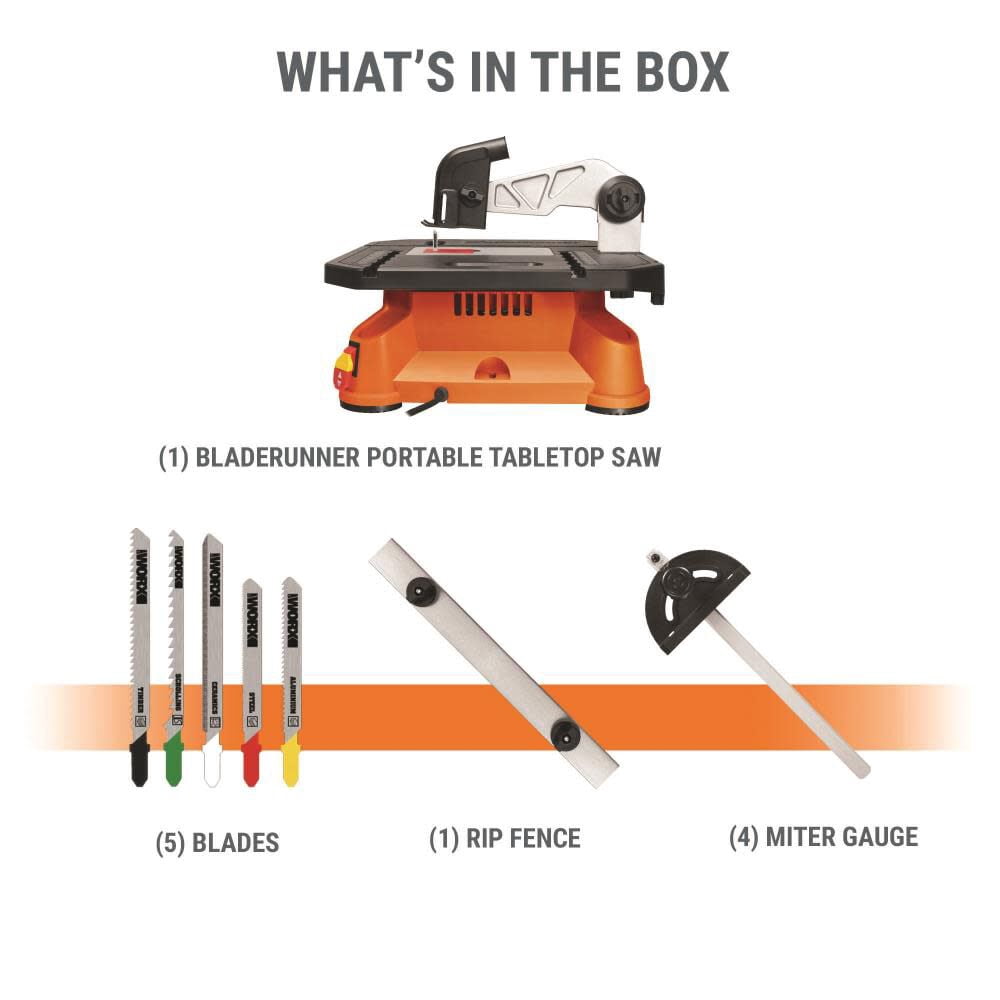 Worx WX572L BladeRunner Tabletop Saw