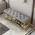 thumbnail image 2 of Banco de Metal, Zapatero, zapatillas, caja de entrada, estante Vertical para zapatos y ropa, muebles de salón de lujo de diseñador nórdico, 2 of 4