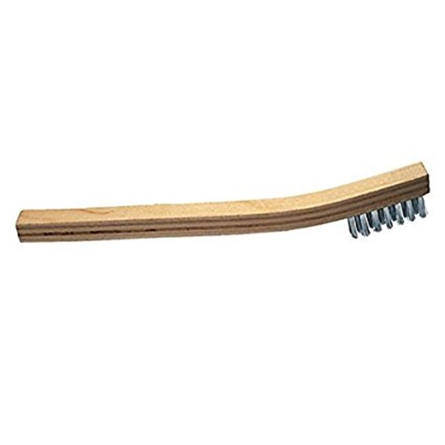 6-7//8/" Stainless Steel Wire Scratch Brush Welders Toothbrush Wooden Handle