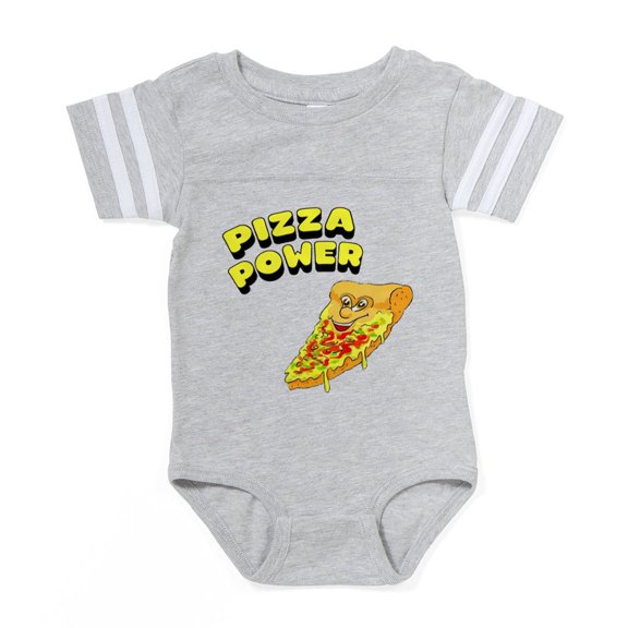 CafePress - FIN Pizza Power - Cute Infant Baby Football Bodysuit