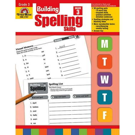 UPC: 0023472027078 | Evan-Moor Building Spelling Skills Gr 3 2707