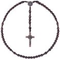 thumbnail image 1 of Blak, Rosario Católico De Madera Hecho A Mano, Collar con Colgante De Cruz, Cuentas De Oración Cristianas, Medalla De San Benito, Cuentas De Rosario Católicas para Mujeres Y Hombres, 1 of 4