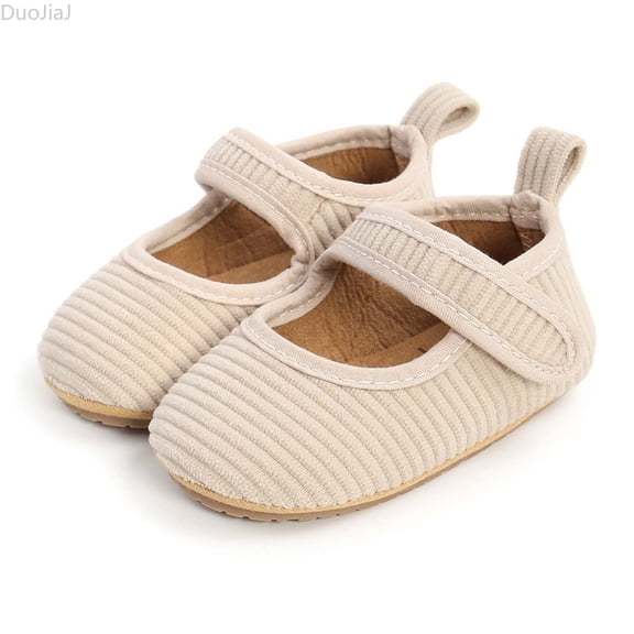 DuoJiaJ Baby Sneakers For Infants 0 18 Months Soft Corduroy First Casual Shoes For Girls And Boys Comfortable Everyday Footwear Baby Girl Sneakers Size 4,Beige
