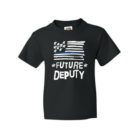 Inktastic Sheriff Future Deputy Childs Teen Short Sleeve T-Shirt Unisex Black XL