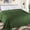 Green, variant on Superior Atka Fleece Diamond Blanket, 90" x 90" Soft Cozy Blankets, Full/Queen Size, Gold