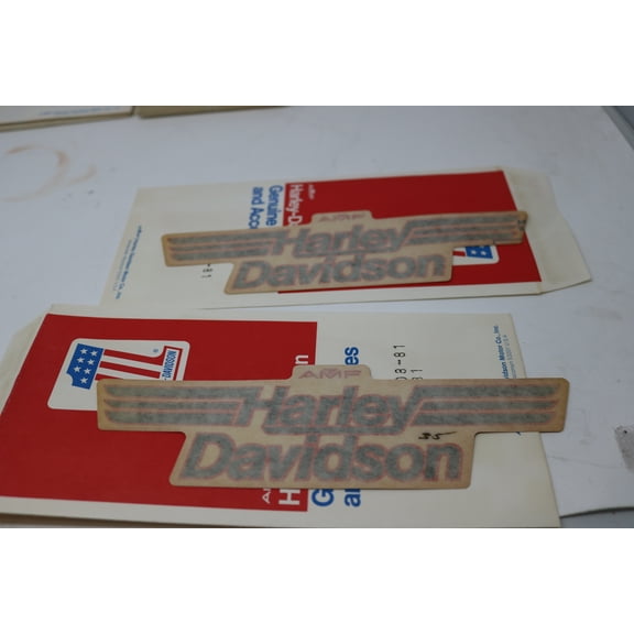 NEW OEM HARLEY SHOVELHEAD AMF FXE GAS TANK DECALS PAIR 61908-81