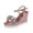 Pink, variant on Platform Sandals High Sandals Platforms Heels Wedges Women Ladies Fashion Shoes Floral Women's sandals,Silver 8.5