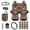 Aztec Wolf, variant on Aztec Eagle Automobile Seat Cover Sets Elastic Fabrics Set of 15 Aotumotive Interior Sets All-Season Protection Easy to Install Soft Fit Most Car, Truck, Suv, or Van
