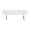 White PU + PU Leather, variant on FENGFAN 2-3 Person Dining Bench Reinforced Metal Frame PU Leather Upholstered High Resilience Foam Cushion Black Single Pack