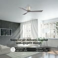 thumbnail image 4 of Matthews Fan Company IR3H-BW-BW-42 Irene 42" Barn Wood Hugger Ceiling Fan with 3 Blades, Remote and Wall Control, Indoor/Outdoor Damp Rated, 4 of 6