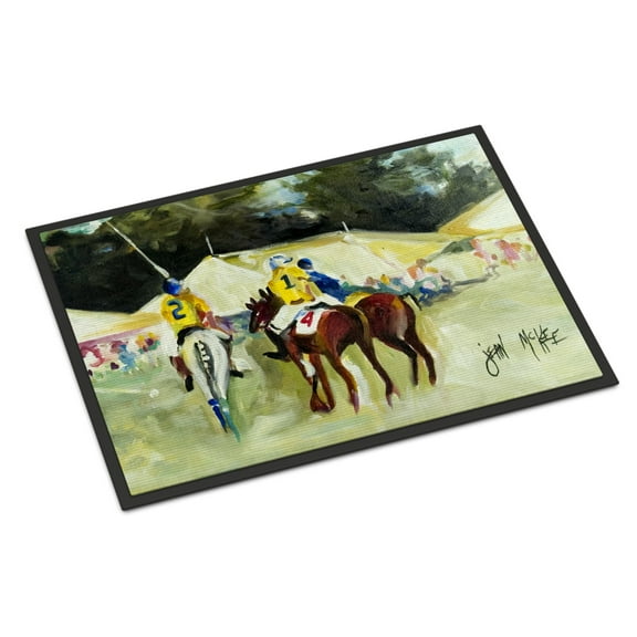 Carolines Treasures JMK1006JMAT Polo at the Point Door Mat Indoor Rug or Outdoor Welcome Mat 24x36 Doormat  24H X 36W