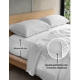 thumbnail image 3 of Juego de sábanas de microfibra Smart Bamboo Supreme Queen White, 3 of 5
