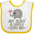 thumbnail image 3 of Inktastic Aunt and Uncle Love Me Nephew Boys or Girls Baby Bib, 3 of 4