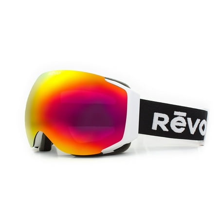 Recon Harness - Revo RG 7014 Loki Polarized Ski Goggles MATTE WHITE/BLACK Solar Orange
