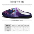 thumbnail image 2 of Descendants Characters Women's Fuzzy Slippers Lightweight Anti-slip Rubber Sole Slippers Winter Warm Cotton House Open Back Slippers Closed Toe Slippers, 2 of 8
