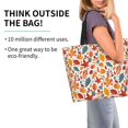 thumbnail image 2 of Disketp Colorful Maple Leaves Bolsa Tote Estampada para Mujer, Bolso de Hombro y de Mano para Compras y Viajes, 2 of 8