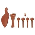 thumbnail image 4 of Raindrops Jujube Wood Violin Accessories 7Pcs Set with Chin Rest and Tailpiece, 4 of 8