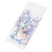 Panda Superstore PS-OFF490804011-YAN01709 Japanese Style Invitation Envelopes Artistic Deer Greetings Cards, Purple - 30 Piece