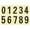 Black, variant on Uxcell Reflective Mailbox Numbers Sticker 0 - 9 Adhesive Address Number 4.13 inch Golden 3 Set