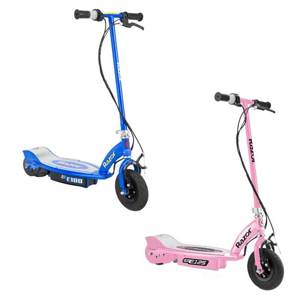 Razor Electric Powered Motorized Ride On Kids Scooters, Blue & Pink (2