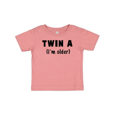 

Inktastic Twin A (i m older) Gift Baby Boy or Baby Girl T-Shirt