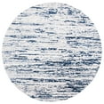 thumbnail image 2 of SAFAVIEH Amelia Lester Abstract Area Rug, Gray/Navy, 3' x 3' Round, 2 of 10