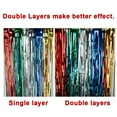thumbnail image 3 of Aspire 2Packs Foil Fringe Curtain Metallic Photo Booth Tinsel Backdrop Door Curtains - Perfect For Party-Blue-3'x8', 3 of 6