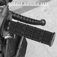 thumbnail image 2 of Puños de manillar de motocicleta Scooter 24 mm Goma Motocross Negro, 2 of 5