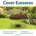 thumbnail image 3 of Sunnydaze Flat 3.5" Brown Polyresin Faux Landscape Rock Cover with Metal Stakes, 3 of 19