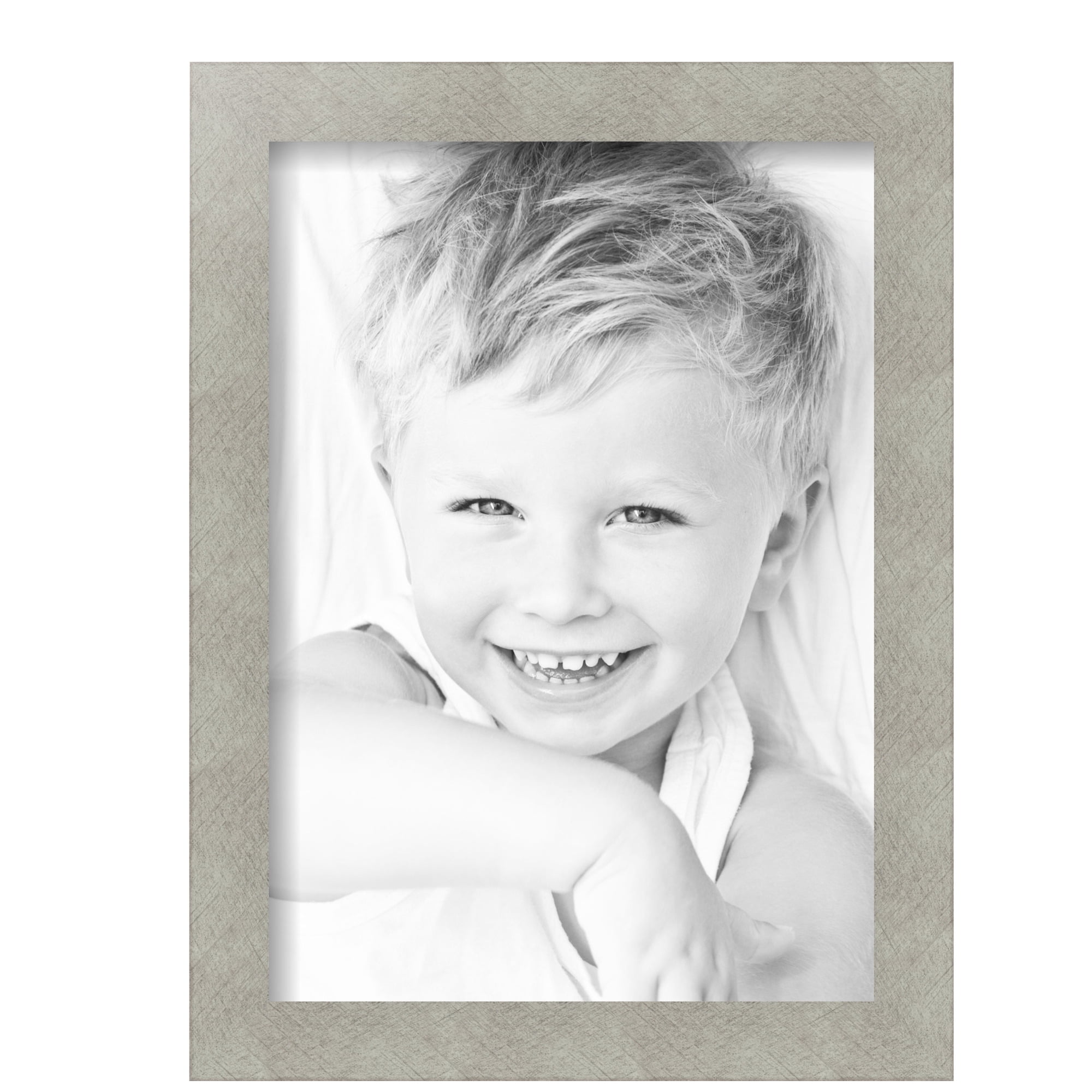 ArtToFrames 10" x 14" Classic Silver Picture Frame, 10x14 inch Gray MDF Poster Frame (WOM-4499),  Pack