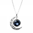 thumbnail image 2 of Mairbeon 12 Constellation Half Moon Zodiac Sign Astrology Horoscope Pendant Necklace, 2 of 10