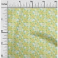thumbnail image 2 of oneOone Rayon Yellow Fabric Floral Sewing Craft Projects Fabric Prints By Yard 56 Inch Wide, 2 of 4