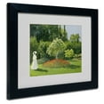 thumbnail image 3 of Trademark Fine Art "Jeanne Marie Lecadre in the Garden" Framed Canvas Art by Claude Monet, 3 of 5