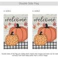thumbnail image 2 of Welcome Rustic Pumpkin House Flag 28 x 40 Double Sided Fall Autumn Polka Dots Pumpkins Plaid Wooden Garden Yard Flags Outdoor Indoor Seasonal Banner Thanksgiving Harvest Farmhouse Country Decor, 2 of 5