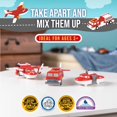 thumbnail image 3 of POPULAR PLAYTHINGS Magnetic Mix or Match® Vehicles, Fire & Rescue, Red and White, 3 of 5