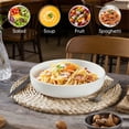 thumbnail image 2 of Vesteel Pasta Bowls Set of 6, 32oz Large Salad Bowl for Home Kitchen, Ceramic Serving Plates for Soup, Cereal, Fruits, Microwave & Dishwasher Safe, Speckled White, 2 of 9