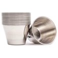 thumbnail image 1 of Moldes de acero inoxidable para salsas y condimentos, moldes metálicos de alta calidad, multifuncionales, ideales para salsas frías y calientes, tazas individuales (12 unidades, 75 g), 1 of 6