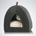 thumbnail image 4 of Camas para gatos para gatos de interior, cama cueva para gatos, casa para gatos, tienda de campaña para gatos con almohada acolchada lavable extraíble, camas para gatitos, cabaña para gatos, cama, 4 of 5