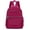 Rose Red, variant on Women Mini Nylon Backpack Casual Waterproof Travel Bags Shoulder Rucksack for Hiking Outdoor (Navy Blue)
